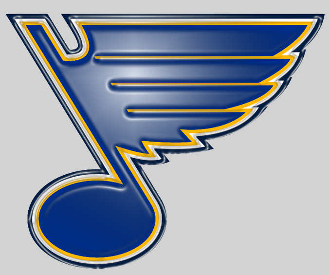 St. Louis Blues Plastic Effect Logo vinyl decal